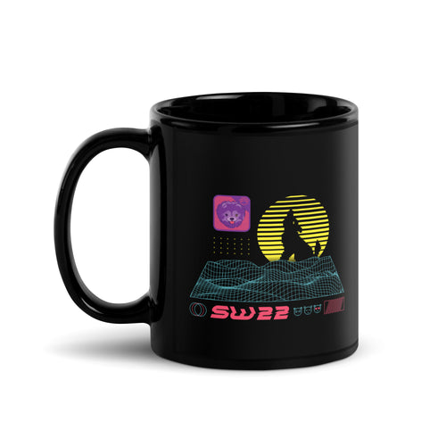 Synthwave Black Glossy Mug