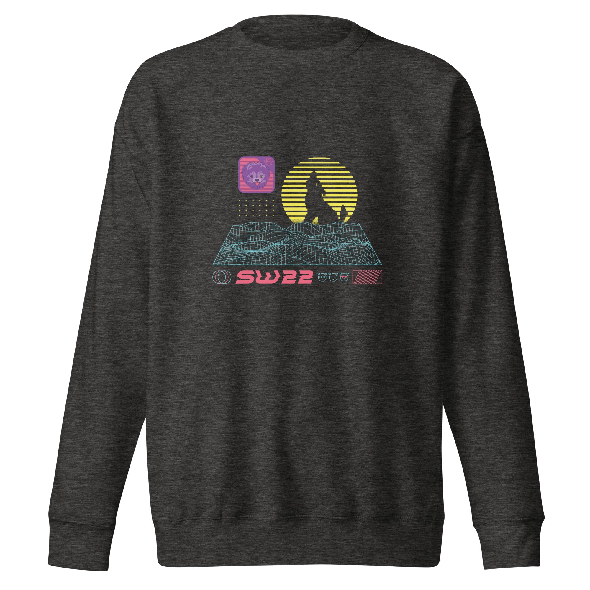 Synthwave Adult Unisex Premium Sweater – OG Wolfpack