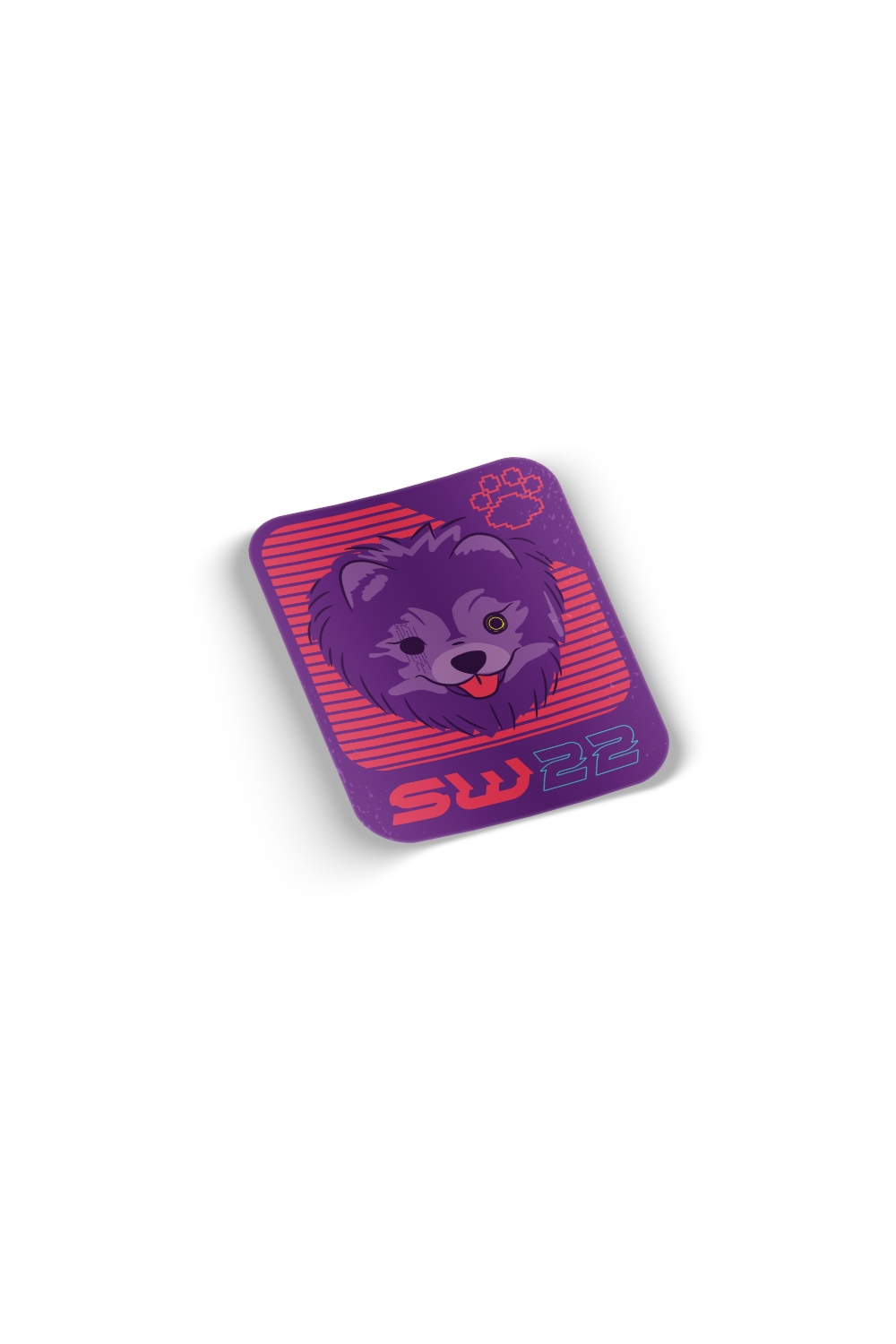 Pomeranian Wink Sticker